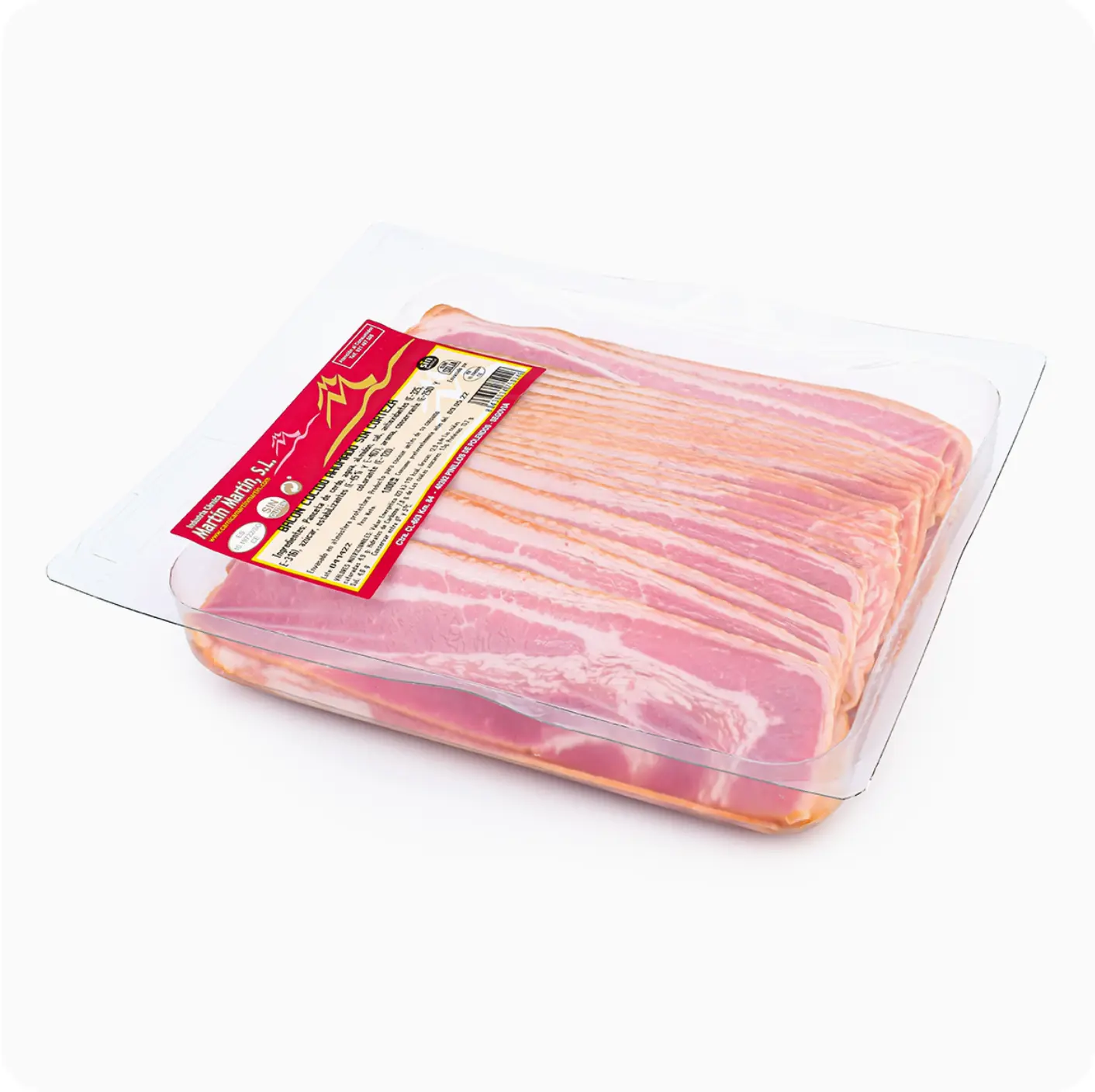 bacon loncheado sin corteza 2mm 1kg